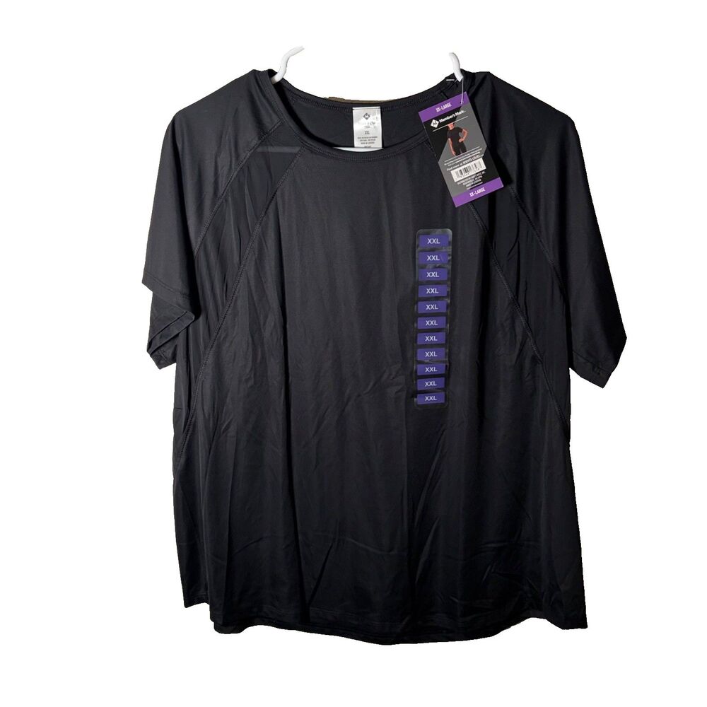 Members Mark T-Shirt Women's XXL Short Sleeve Mesh Athletic Active Top